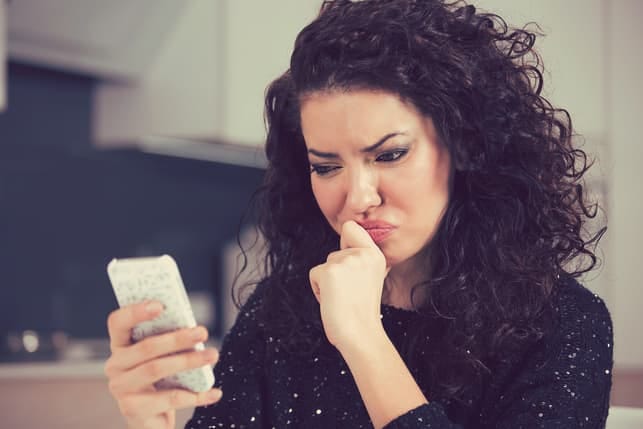 a woman can’t understand the messages she receives